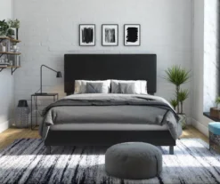 Atwater Living DHP Jazmine Black Faux Leather Upholstered Bed 34 Atwater Living DHP Jazmine Black Faux Leather Upholstered Bed -Chic Furniture Store 810543813 5