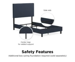 Atwater Living DHP Jazmine Linen Upholstered Queen Bed -Chic Furniture Store 810543817 2