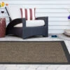 Biscayne Textured Chevron Outdoor Area Rug, (5' X 7') -Chic Furniture Store 810545354 810545355