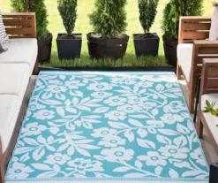 Plastic Outdoor Area Rug, (5' X 7') -Chic Furniture Store 810546210 2
