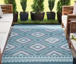 Plastic Outdoor Area Rug, (5' X 7') -Chic Furniture Store 810546225 2