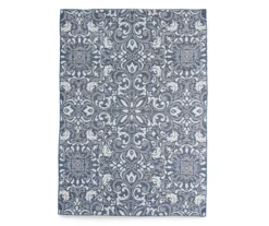 Broyhill Sandpointe Cobalt & Ecru Damask Outdoor Area Rug -Chic Furniture Store 810546503 810546507