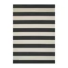 Afuera Onyx & Ivory Stripe Outdoor Area Rug, (7' 10" X 10' 9") 1 Afuera Onyx & Ivory Stripe Outdoor Area Rug, (7' 10" X 10' 9") -Chic Furniture Store 810547478