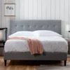 Brookside Cara Square Tufted Platform Bed -Chic Furniture Store 810547644 810547649 810547659 810547654 1