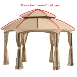 Heritage Gazebo Palm Leaves Replacement Canopy 29 Heritage Gazebo Palm Leaves Replacement Canopy -Chic Furniture Store 810549192 41