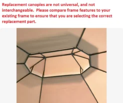 Manhattan Gazebo Replacement Canopy -Chic Furniture Store 810549195 3