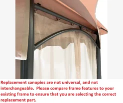 Manhattan Gazebo Replacement Canopy -Chic Furniture Store 810549195 4
