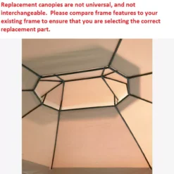 Manhattan Gazebo Beige Replacement Riplock Canopy & Side Mosquito Netting Set -Chic Furniture Store 810549197 31