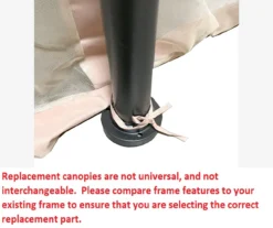 Manhattan Gazebo Beige Replacement Riplock Canopy & Side Mosquito Netting Set -Chic Furniture Store 810549197 5