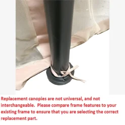 Manhattan Gazebo Beige Replacement Riplock Canopy & Side Mosquito Netting Set -Chic Furniture Store 810549197 51