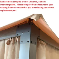 Eagle Brooke/Ashford/Asheville Gazebo Beige Replacement Riplock Canopy & Side Mosquito Netting Set 25 Eagle Brooke/Ashford/Asheville Gazebo Beige Replacement Riplock Canopy & Side Mosquito Netting Set -Chic Furniture Store 810549212 31