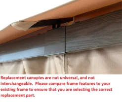 Eagle Brooke/Ashford/Asheville Gazebo Beige Replacement Riplock Canopy & Side Mosquito Netting Set 21 Eagle Brooke/Ashford/Asheville Gazebo Beige Replacement Riplock Canopy & Side Mosquito Netting Set -Chic Furniture Store 810549212 6