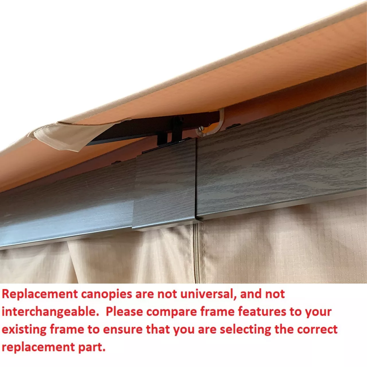 Eagle Brooke/Ashford/Asheville Gazebo Beige Replacement Riplock Canopy & Side Mosquito Netting Set 15 Eagle Brooke/Ashford/Asheville Gazebo Beige Replacement Riplock Canopy & Side Mosquito Netting Set - Image 13