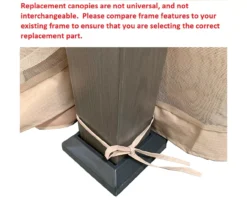Eagle Brooke/Ashford/Asheville Gazebo Beige Replacement Riplock Canopy & Side Mosquito Netting Set 22 Eagle Brooke/Ashford/Asheville Gazebo Beige Replacement Riplock Canopy & Side Mosquito Netting Set -Chic Furniture Store 810549212 7