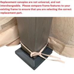 Eagle Brooke/Ashford/Asheville Gazebo Beige Replacement Riplock Canopy & Side Mosquito Netting Set 29 Eagle Brooke/Ashford/Asheville Gazebo Beige Replacement Riplock Canopy & Side Mosquito Netting Set -Chic Furniture Store 810549212 71