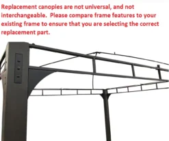 Shadow Creek Gazebo Canyon Stripe Replacement Canopy -Chic Furniture Store 810549223 5