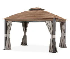 Shadow Creek Gazebo Canyon Stripe Replacement Canopy -Chic Furniture Store 810549223 61