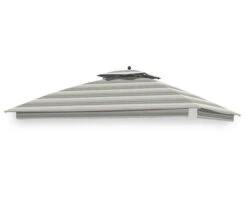 Shadow Creek Gazebo Stone Stripe Replacement Canopy -Chic Furniture Store 810549224 11