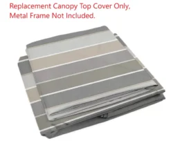 Shadow Creek Gazebo Stone Stripe Replacement Canopy -Chic Furniture Store 810549224 21
