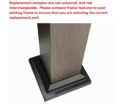 Shadow Creek Gazebo Stone Stripe Replacement Canopy -Chic Furniture Store 810549224 4