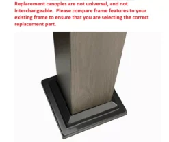 Shadow Creek Gazebo Stone Stripe Replacement Canopy -Chic Furniture Store 810549224 41