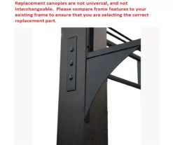 Shadow Creek Gazebo Beige Replacement Riplock Canopy & Side Mosquito Netting Set -Chic Furniture Store 810549226 31