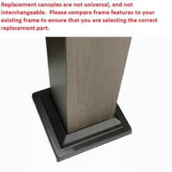 Shadow Creek Gazebo Palm Leaves Replacement Canopy -Chic Furniture Store 810549235 41