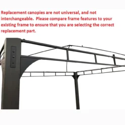 Shadow Creek Gazebo Palm Leaves Replacement Canopy -Chic Furniture Store 810549235 51