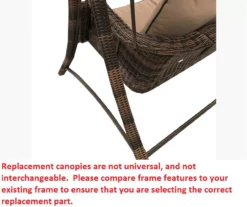 Palermo Swing Brown Replacement Canopy -Chic Furniture Store 810549254 3