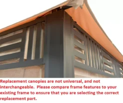 Westbrook Gazebo Stone Stripe Replacement Canopy -Chic Furniture Store 810549285 3