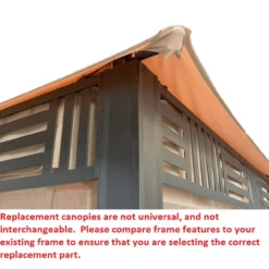 Westbrook Gazebo Stone Stripe Replacement Canopy -Chic Furniture Store 810549285 31