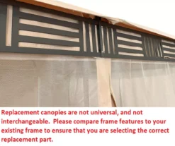 Westbrook Gazebo Stone Stripe Replacement Canopy -Chic Furniture Store 810549285 4