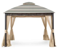 Westbrook Gazebo Stone Stripe Replacement Canopy -Chic Furniture Store 810549285 6