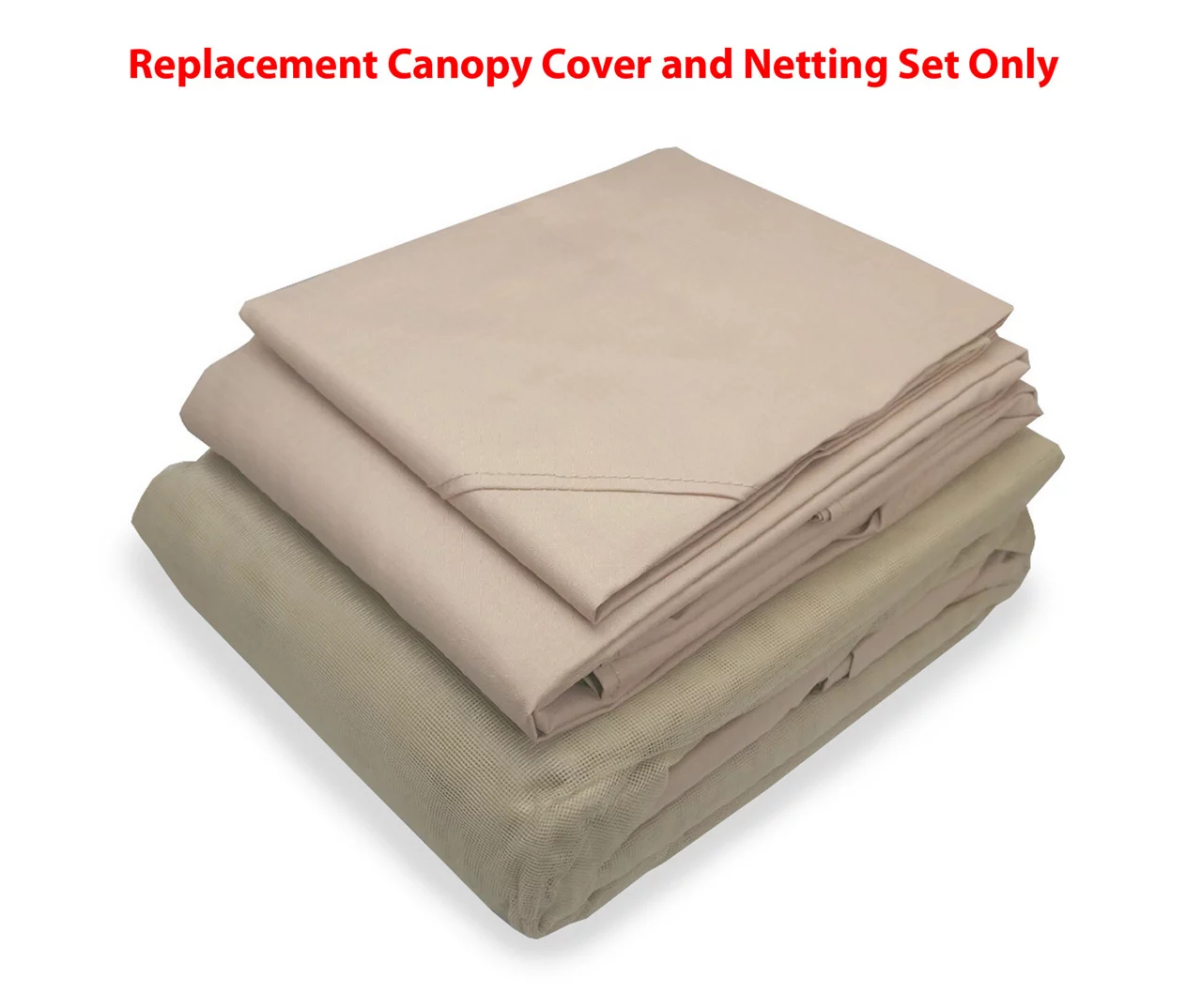 Bay Window Double Finial Gazebo Beige Replacement Riplock Canopy & Side Mosquito Netting Set 4 Bay Window Double Finial Gazebo Beige Replacement Riplock Canopy & Side Mosquito Netting Set - Image 2