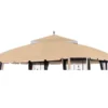Bay Window Single Finial Gazebo Beige Replacement Riplock Canopy 1 Bay Window Single Finial Gazebo Beige Replacement Riplock Canopy -Chic Furniture Store 810549292 1