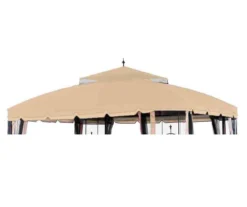 Bay Window Single Finial Gazebo Beige Replacement Riplock Canopy
