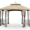 Newport Gazebo Beige Replacement Riplock Canopy & Side Mosquito Netting Set -Chic Furniture Store 810549304 1