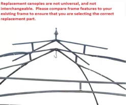 Newport Gazebo Beige Replacement Riplock Canopy & Side Mosquito Netting Set -Chic Furniture Store 810549304 3