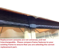 Riviera Sonoma Gazebo Beige Damask Replacement Canopy -Chic Furniture Store 810549315 6