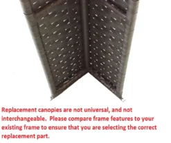 Riviera Sonoma Gazebo Beige Damask Replacement Canopy -Chic Furniture Store 810549315 7