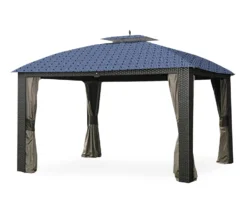 Riviera Sonoma Gazebo Midnight Blue Trellis Replacement Canopy -Chic Furniture Store 810549316 8