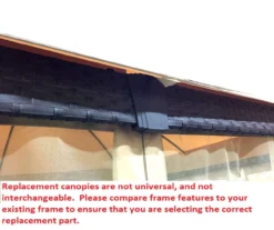 Riviera Sonoma Gazebo Palm Leaves Replacement Canopy -Chic Furniture Store 810549317 6