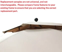 Windsor Dome Gazebo Beige Replacement Riplock Canopy & Side Mosquito Netting Set -Chic Furniture Store 810549320 3