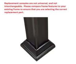 Windsor Dome Gazebo Beige Replacement Riplock Canopy & Side Mosquito Netting Set -Chic Furniture Store 810549320 4