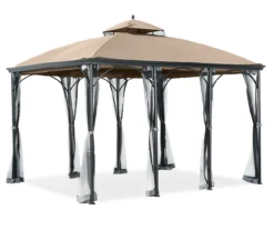 Somerset Gazebo Beige Replacement Canopy -Chic Furniture Store 810549329 3