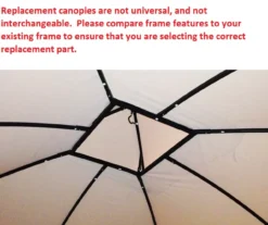 Somerset Gazebo Beige Replacement Canopy -Chic Furniture Store 810549329 5