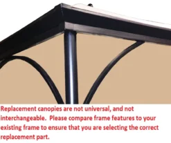 Somserset Gazebo Beige Replacement Riplock Canopy & Side Mosquito Netting Set -Chic Furniture Store 810549331 3