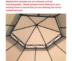 Southbay Gazebo Canyon Stripe Replacement Canopy -Chic Furniture Store 810549351 41