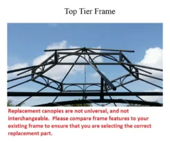 Southbay Gazebo Canyon Stripe Replacement Canopy -Chic Furniture Store 810549351 51