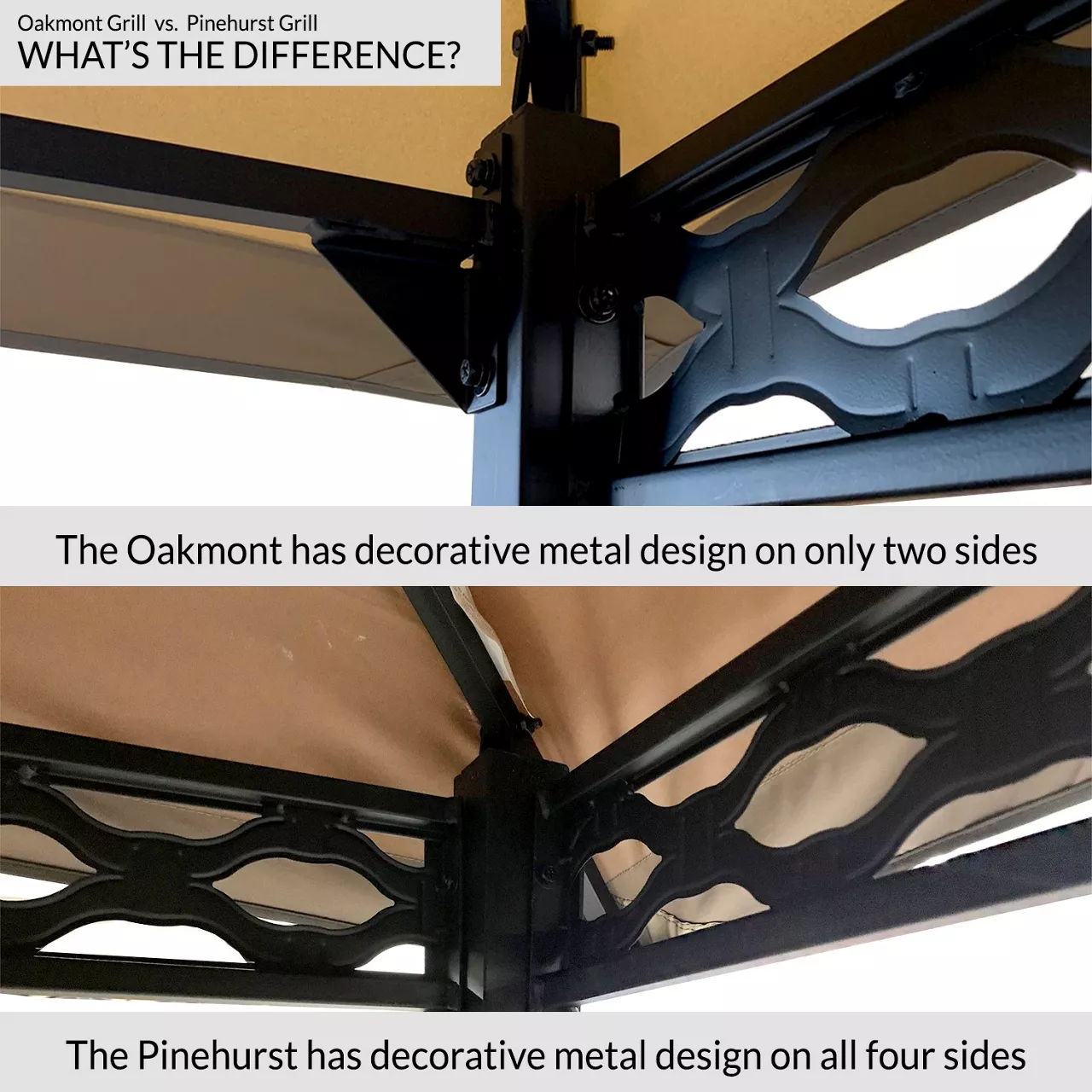 Pinehurst Grill Gazebo Beige Damask Replacement Canopy 5 Pinehurst Grill Gazebo Beige Damask Replacement Canopy - Image 3